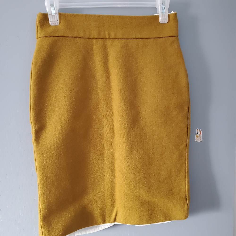 J. Crew Golden Pencil Skirt